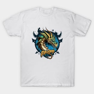 Graffiti Paint Dragon Creative T-Shirt
